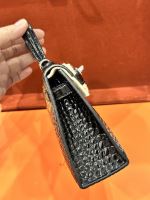 Hermès kelly vip khâu tay da bò dập vân cá sấu 8224