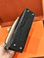 Hermès kelly vip khâu tay da bò dập vân cá sấu 8225