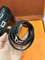 Hermès kelly vip khâu tay da bò dập vân cá sấu 8226