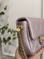 Chanel flapbag vip tím ánh ngọc trai 8375