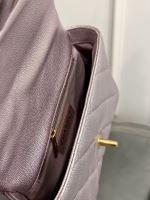 Chanel flapbag vip tím ánh ngọc trai 8377