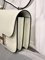 Hermès Constance vip khâu tay trắng 8380