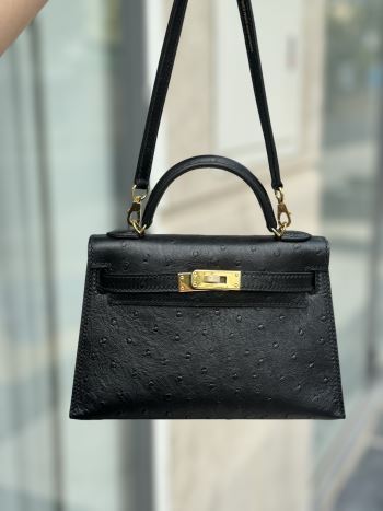 Hermès Kelly vip pháp khâu tay da đà điểu 