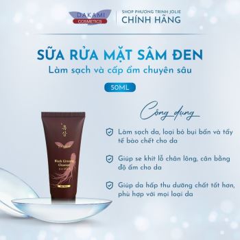 SỮA RỬA MẶT SÂM ĐEN DAKAMI - giúp cân bằng độ ẩm cho da